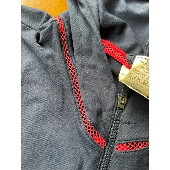 Adidas Womens Y2K Navy Hoodie Full-Zip Long Sleeve Size 2XL - Picture 8 of 10